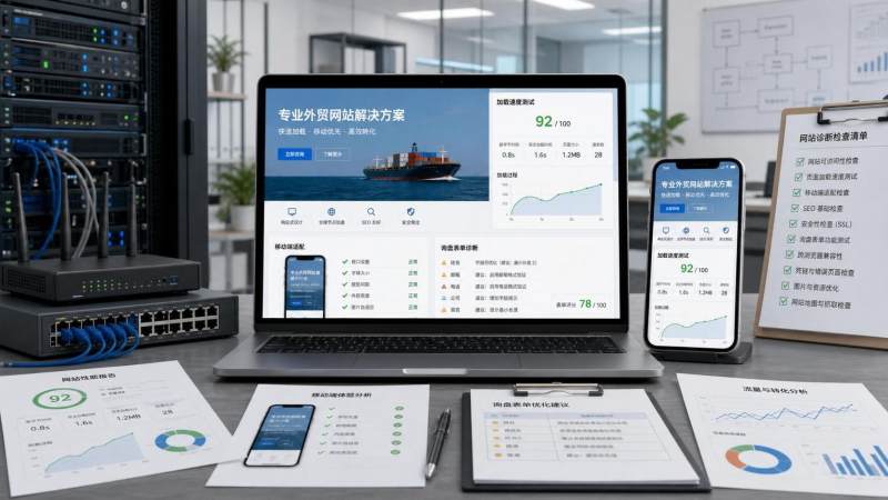 外贸建站问题排查怎么做？从打开速度到询盘表单逐项诊断