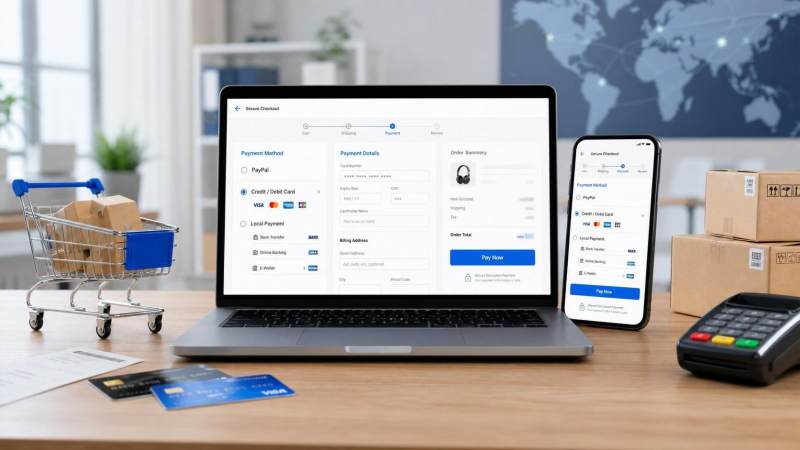 跨境商城支付集成怎么做？PayPal、信用卡与本地支付接入要点