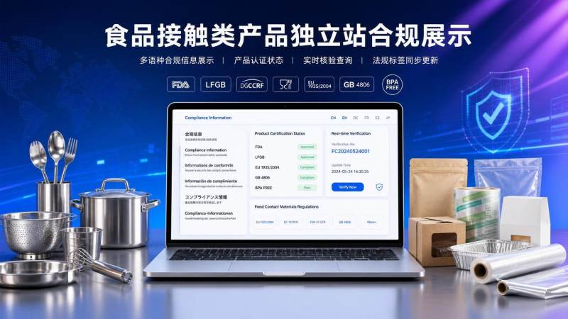 FDA要求食品接触类独立站嵌入实时合规API