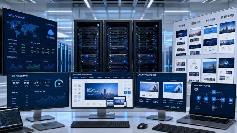 AI-powered site generator platform怎么选？功能架构与部署模式对比