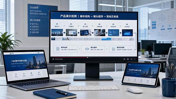 产品演示制作怎么做更容易转化？脚本结构、镜头顺序与页面配合