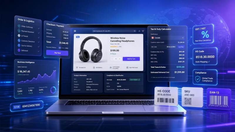 加拿大要求B2B独立站接入实时关税计算