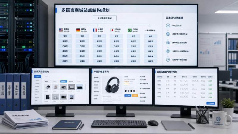 跨境商城多语言SEO怎么做？类目页、产品页和国家站布局思路解析
