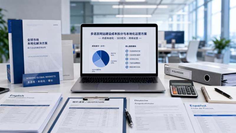 多语言外贸网站建设成本由哪些环节决定