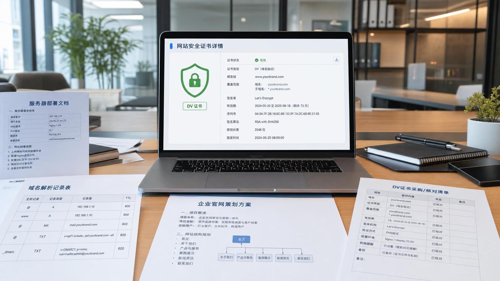 dv zertifikat采购前要核对什么，证书范围和有效期怎么查