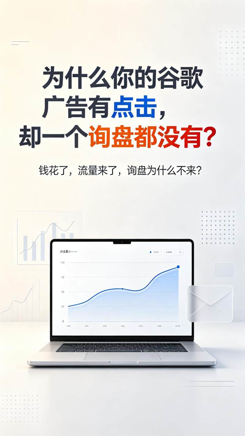 为什么你的谷歌广告有点击，却一个询盘都没有？-封面