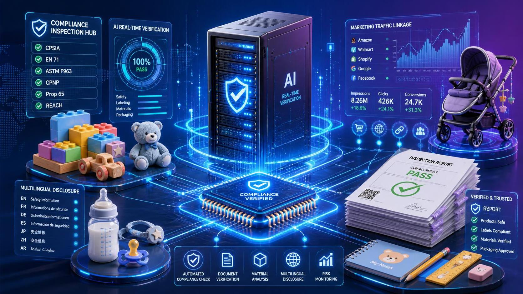 美国CPSC新规生效：儿童产品B2B站点需接入AI合规校验