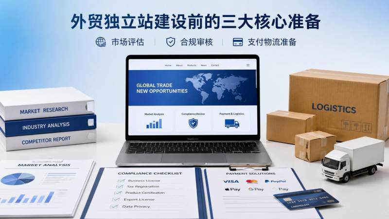 海外独立站建设前，企业需要先评估哪些市场与合规条件