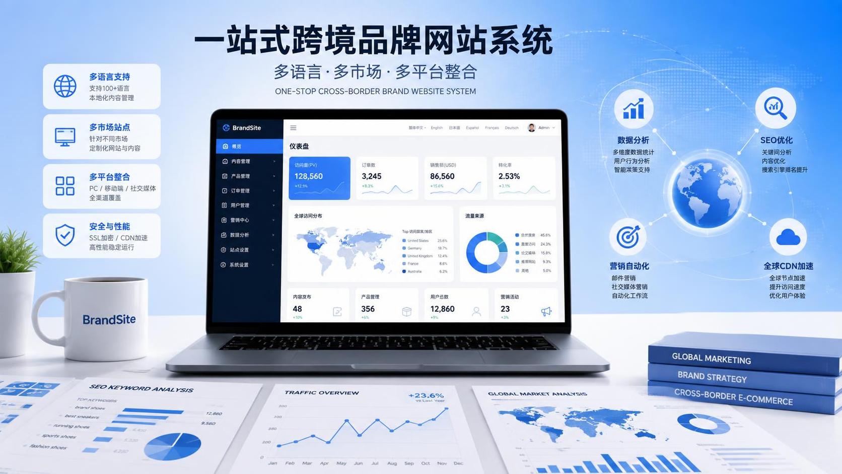 2026跨境品牌网站系统完全指南：架构、SEO与全球营销整合