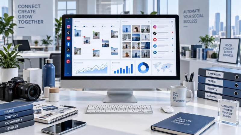 ¿Para qué tareas operativas repetitivas son adecuadas las herramientas de automatización de redes sociales?