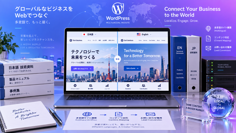 在日本搭建双语 WordPress 网站：语言切换与本地化实施指南