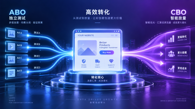 Facebook广告ABO与CBO怎么选：预算控制与放量逻辑对比