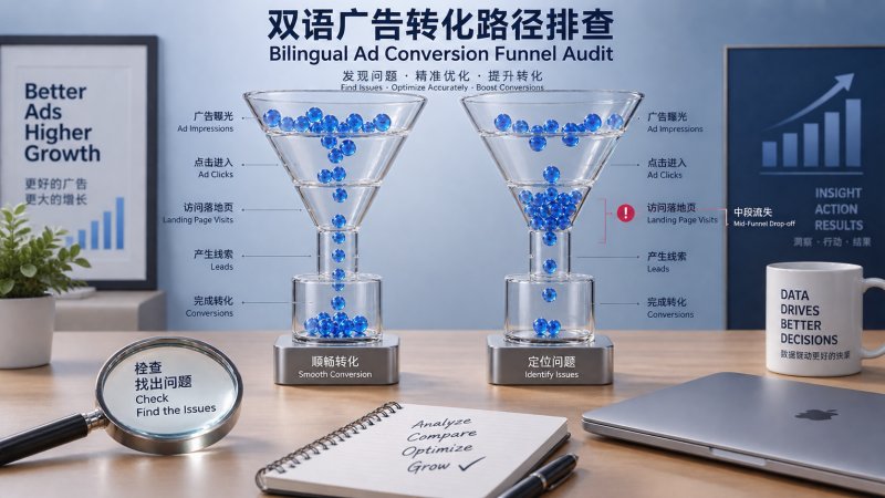 Why do French and English ads have such different conversion rates? How can you identify the cause?