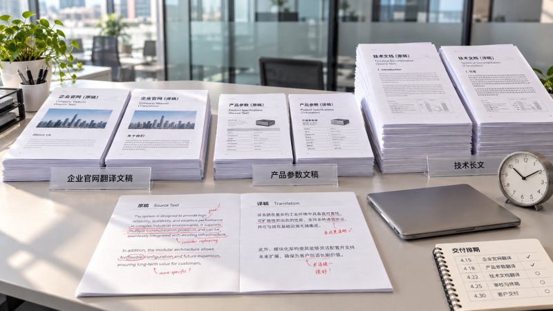 企业官网翻译交稿时间如何按页面规模估算？