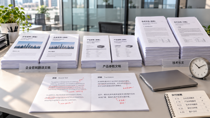企业官网翻译交稿时间如何按页面规模估算？