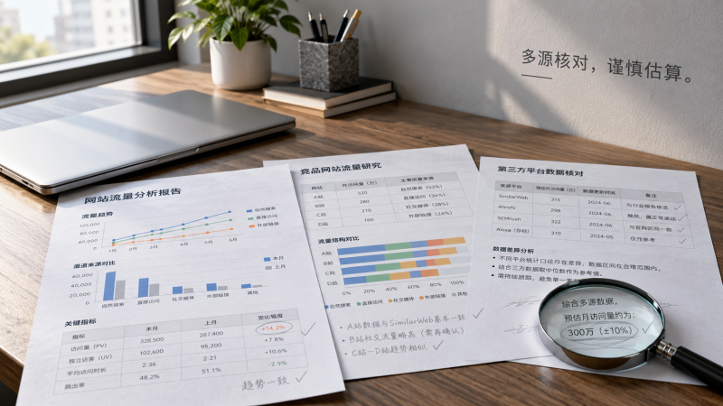 没有后台权限，如何分析竞争对手网站流量及估算误差？