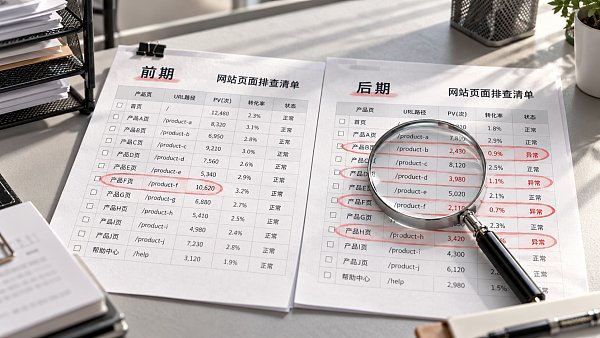 SEO流量突然下降，如何定位受影响的页面？