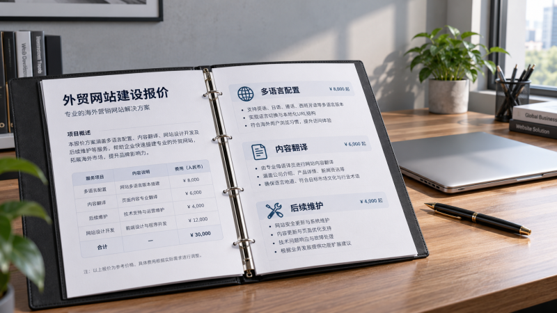 易营宝外贸独立站建设报价包含多语言配置吗？