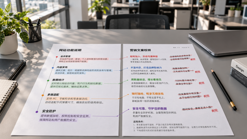 营销型网站用AI生成内容，如何避免卖点失真？