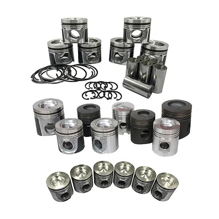 Piston, piston pin, piston ring, cylinder liner