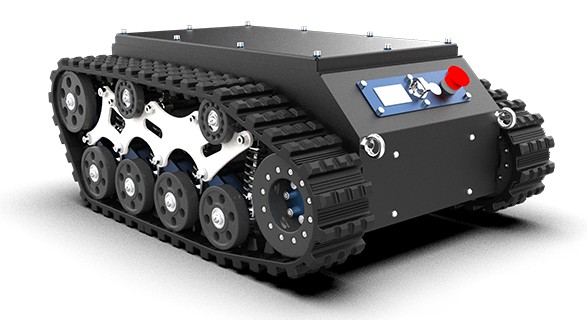 WK10-后轴侧视图.png WK-10 Medium Crawler Robot Chassis