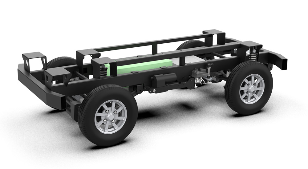 WK-25 Ackerman Steering Wheel Shock Absorption Robot Chassis WK-25 Ackerman Steering Wheel Shock Absorption Robot Chassis