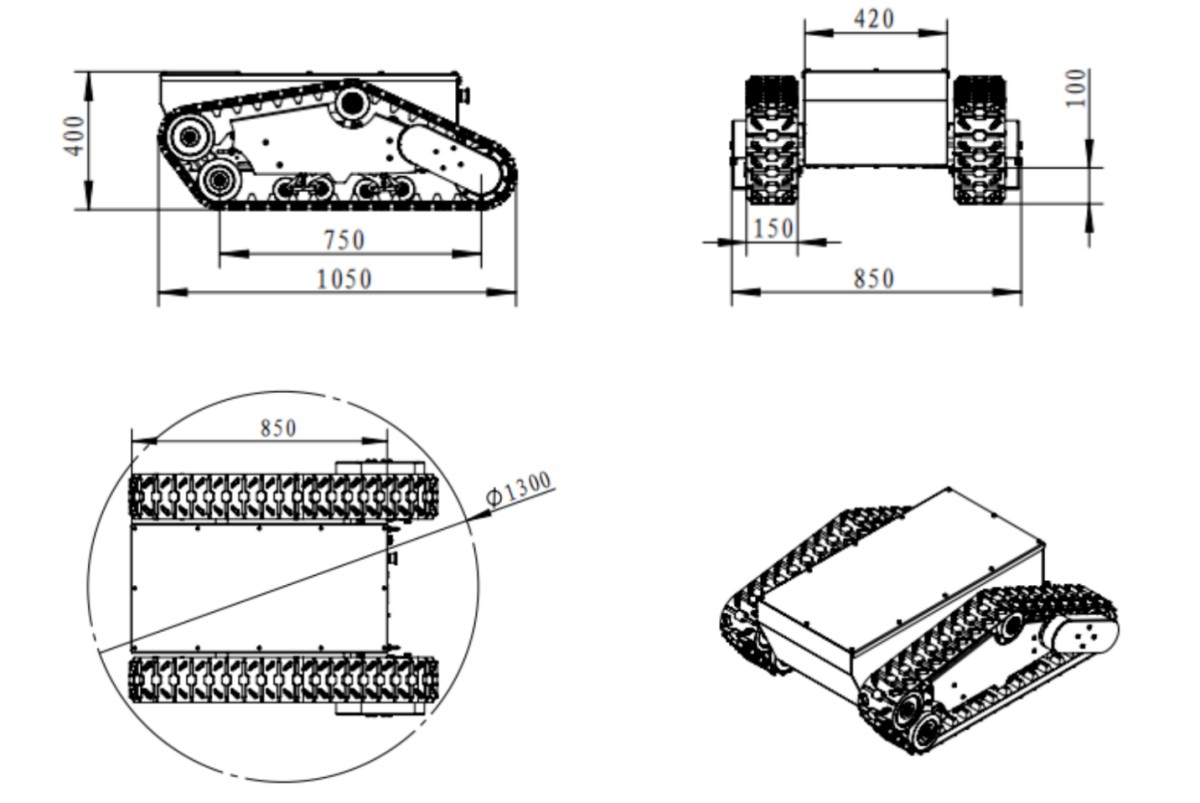 WX20230915-232709@2x.png WK-12 Medium-sized Tracked Robot Chassis