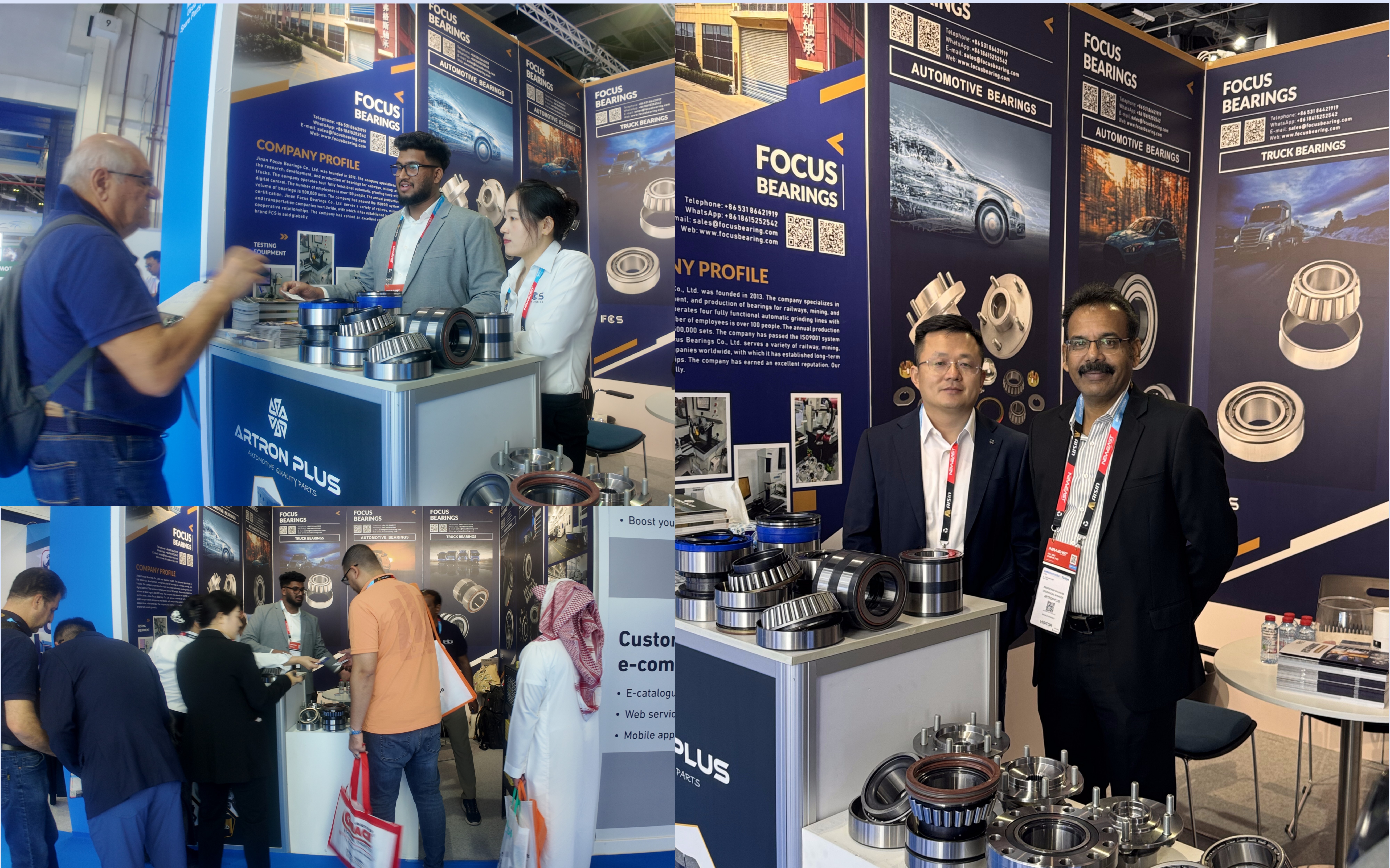 Компания Jinan Focus Bearing Co., Ltd. успешно приняла участие в выставке машин и комплектующих AUTOMECHANIKA, проходившей в Дубае, ОАЭ.