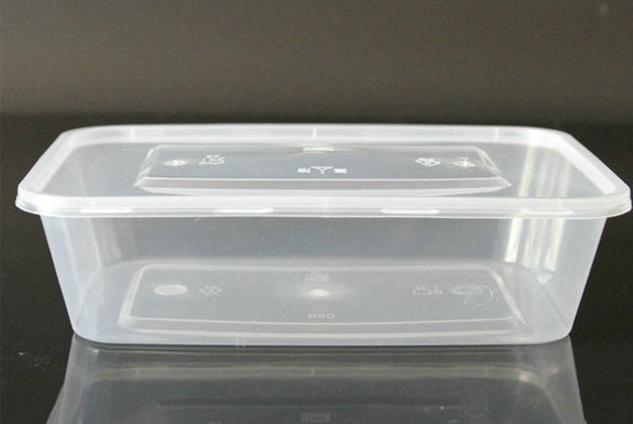 500ml transparent plastic fast food box takeaway packaging environmentally friendly lunch box