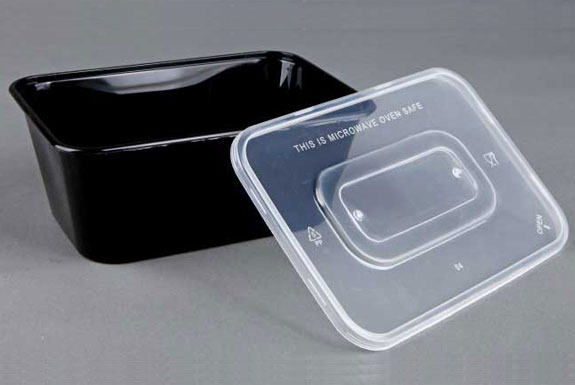 Disposable packaging box plastic lunch box square takeaway environmentally friendly lunch box
