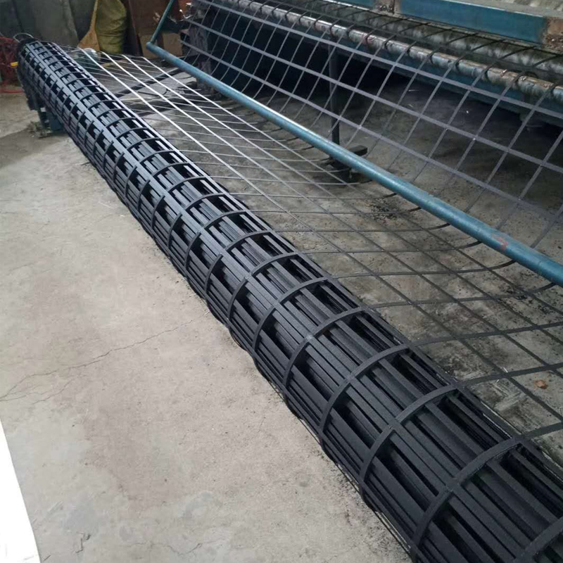 steel plastic geogrid for road construction china sale high quality biaxial steel-plastic geogrid