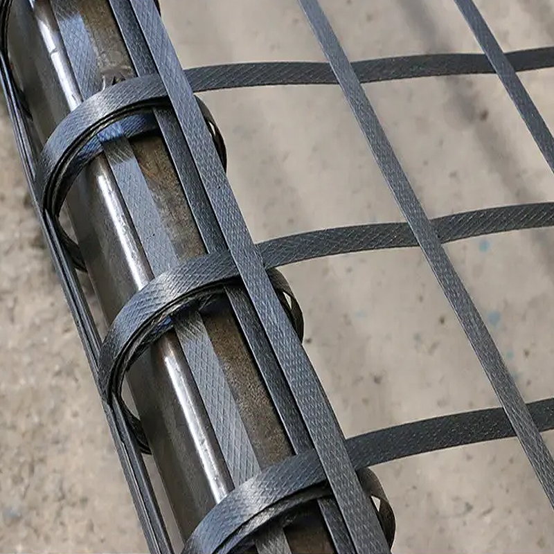 Strong Tensile Steel-plastic roadbed reinforced geogrid For Civil Engineering