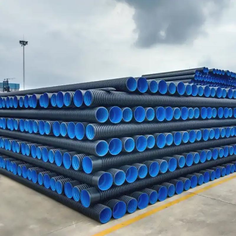 Corrugated pipes for drainage systems