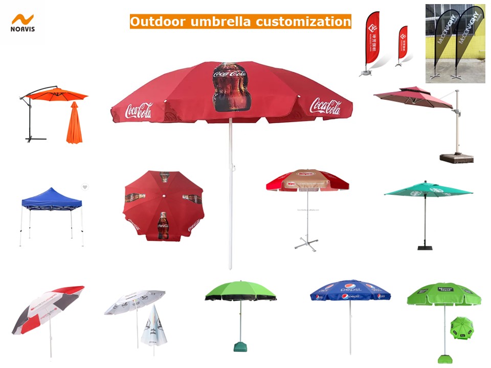 Outdoor umbrella customization