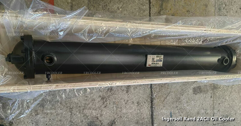 Shell Tube Type Heat Exchanger Ingersoll Rand 2ACII Oil Cooler