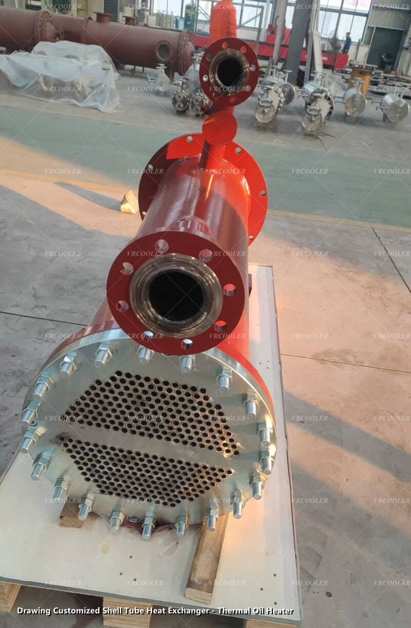 Drawing Customized Shell Tube Heat Exchanger - Thermal Oil Heater
