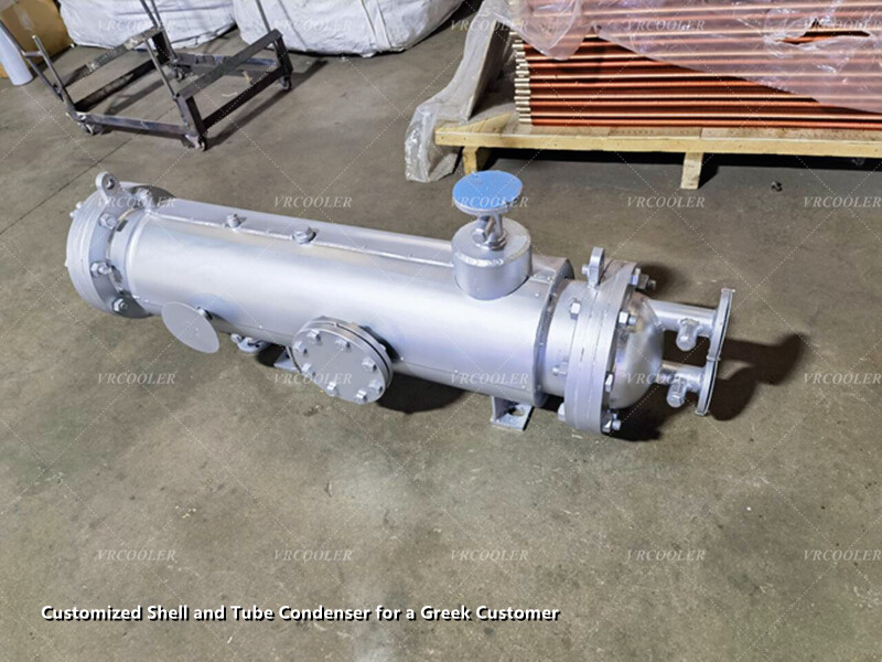 Customized Shell and Tube Condenser for a Greek Customer