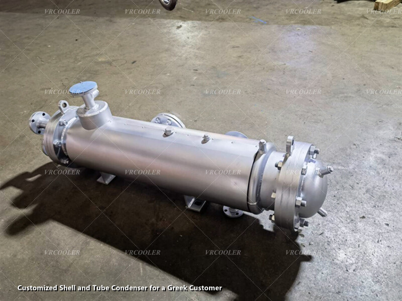 Customized Shell and Tube Condenser for a Greek Customer