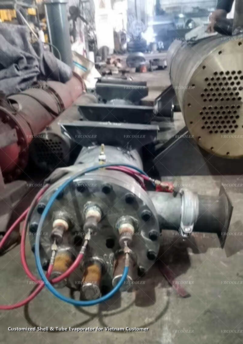 Customized Shell & Tube Evaporator for Vietnam Customer