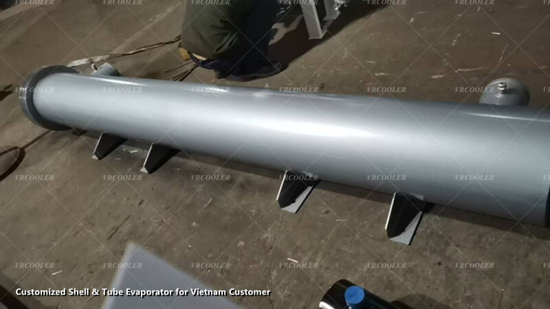 Customized Shell & Tube Evaporator for Vietnam Customer