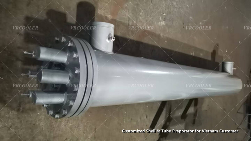 Customized Shell & Tube Evaporator for Vietnam Customer