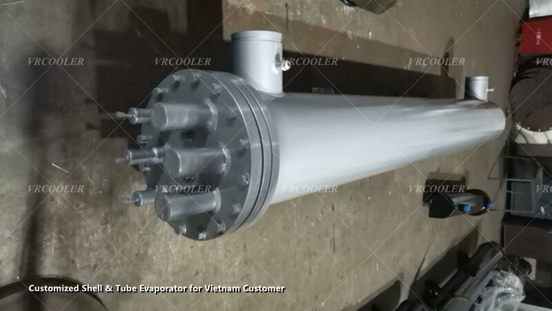 Customized Shell & Tube Evaporator for Vietnam Customer