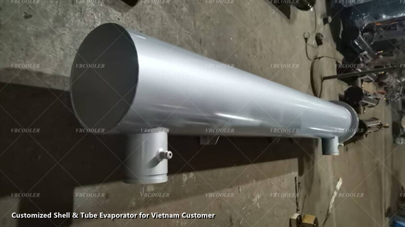 Customized Shell & Tube Evaporator for Vietnam Customer