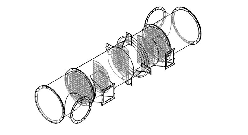 Shell Tube Marine Drain Cooler