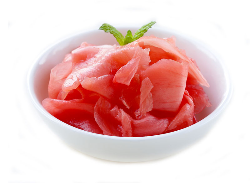 Gengibre de sushi em conserva