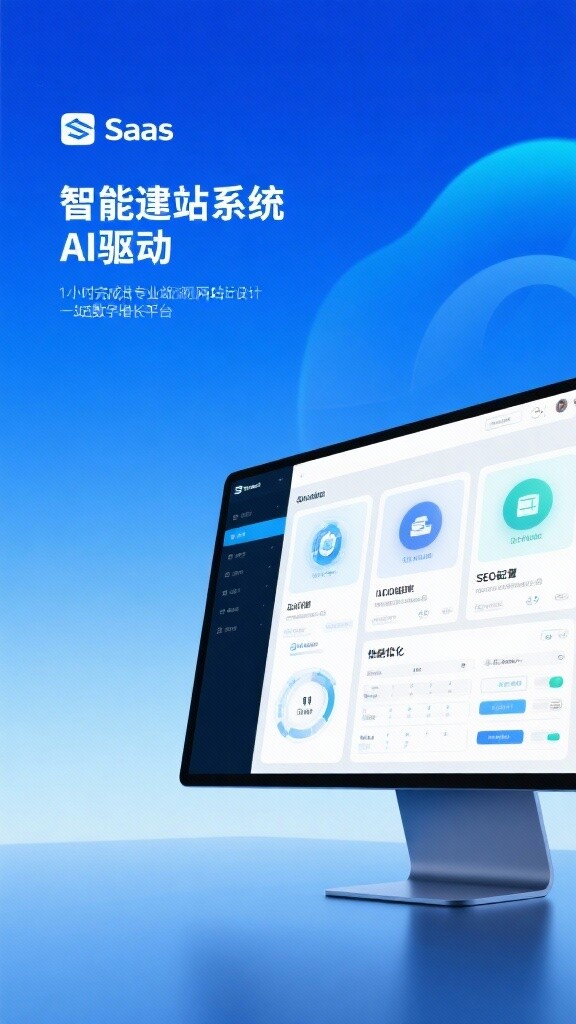 智能建站系统：AI 驱动的网站增长革命，1 小时完成专业级设计，内置 SEO 架构直击 Google 首页