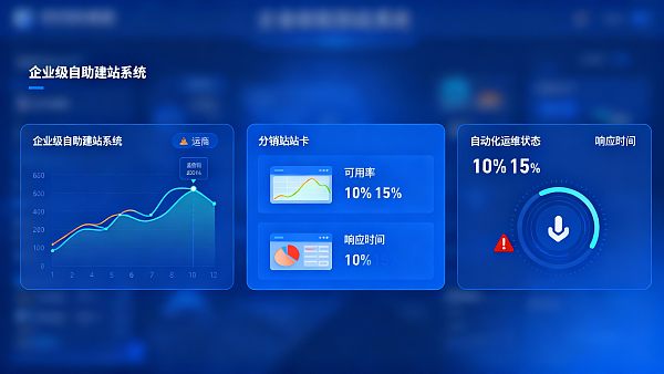 企业级自助建站系统案例评测：经销商与代理商场景的可靠性与维护成本