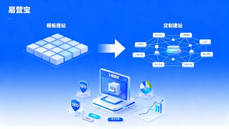 易营宝定制建站 vs 模板建站，哪个更适合工程项目需求？