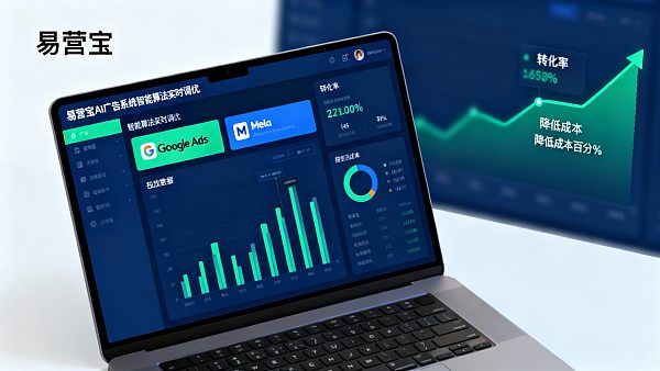 广告费立减40%：易营宝AI广告系统帮你实时调优，精准锁定高意向买家