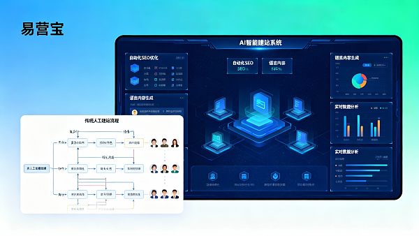易营宝AI智能建站系统与人工手动建站的ROI对比报告 易营宝AI智能建站系统与人工手动建站的ROI对比报告